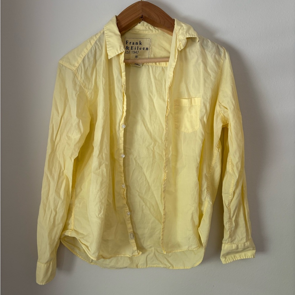 Frank & Eileen Yellow Lightweight Shirt Jacket